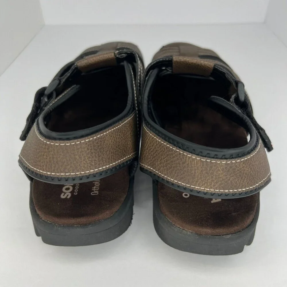 Sonoma Mens Brown Crosby Ortholite Eco Lightweight Size 13M Fisherman Sandals